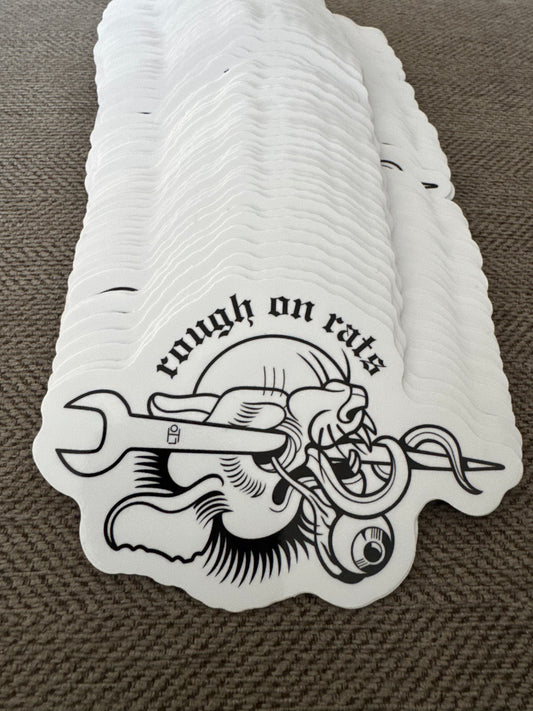 Rough On Rats Sticker